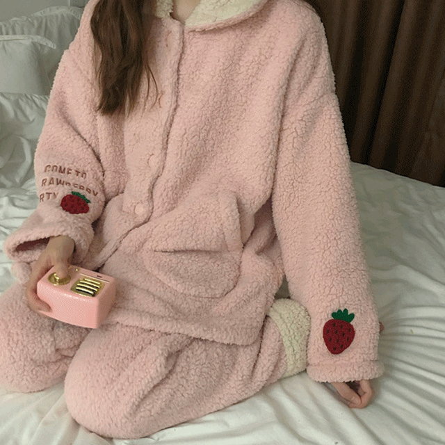 캣스트릿 무료배송 딸기콩콩 러블리 수면잠옷세트 품절 캣스트릿 캣스트릿